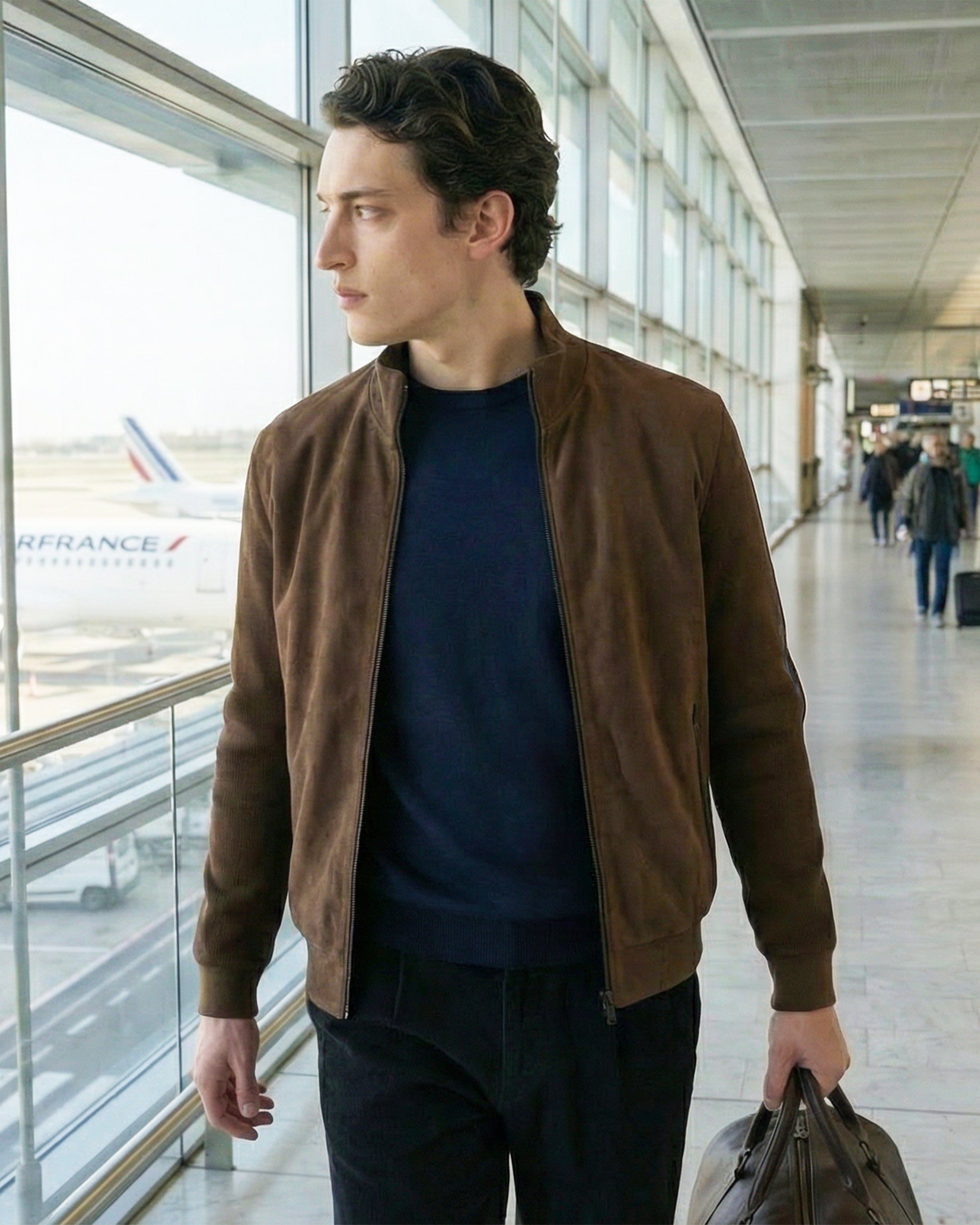 Rowan Brown Microsuede Jacket