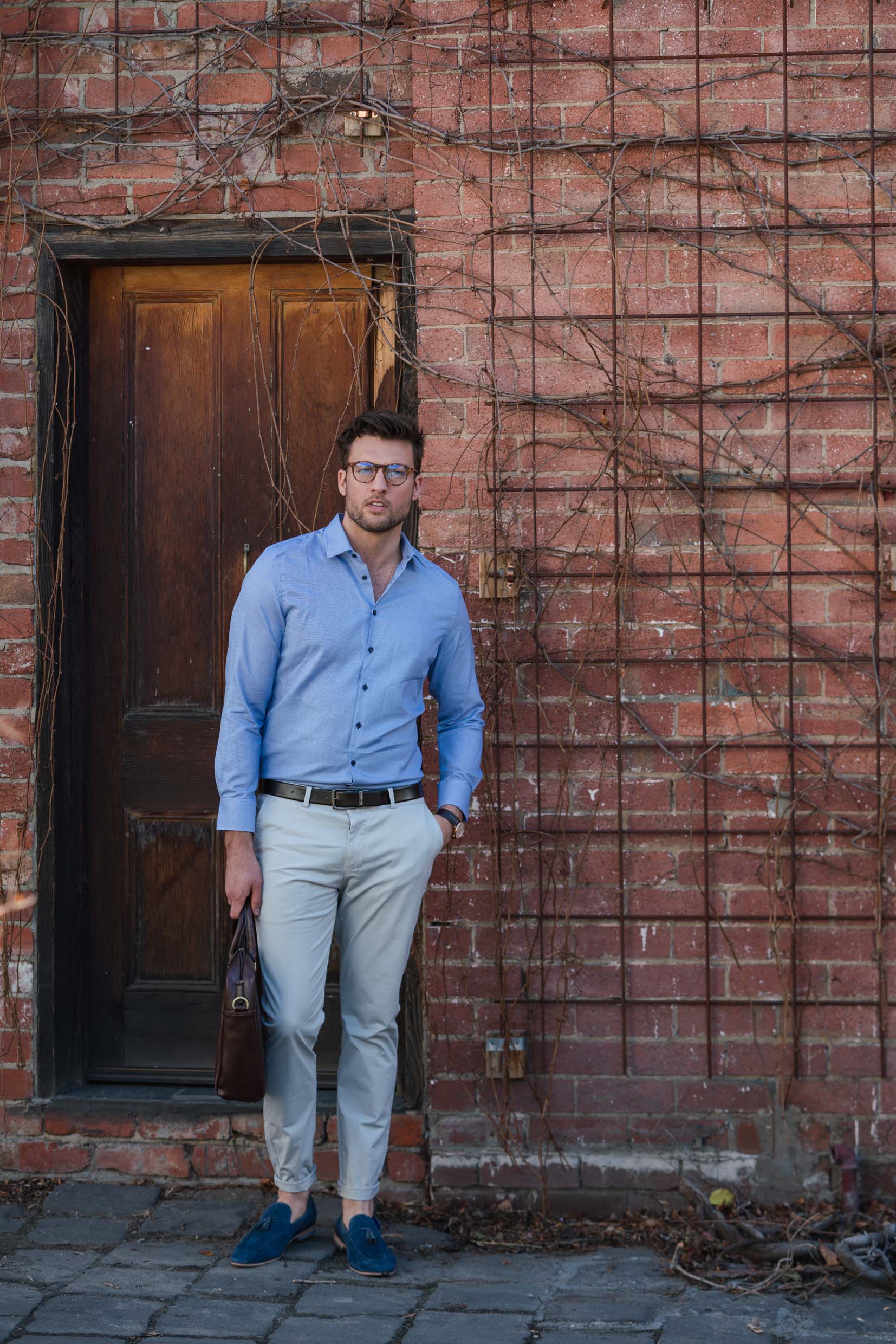 Light Grey 490 Slim Chino