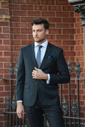 Michel 101 Black Wool Suit Jacket