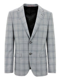 Parker Edward Grey Checked Suit