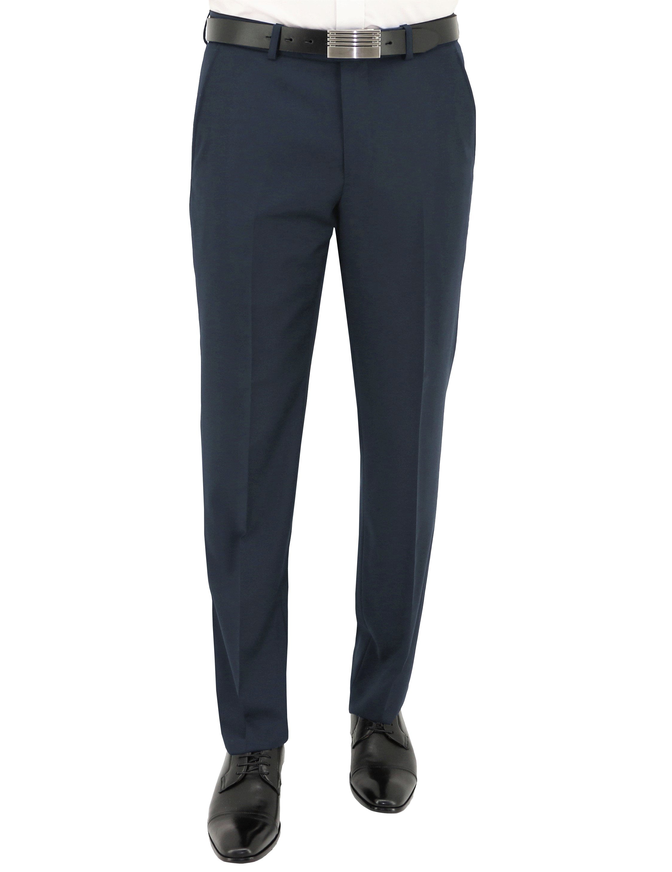 Edward 106 Deep Blue Wool Trouser
