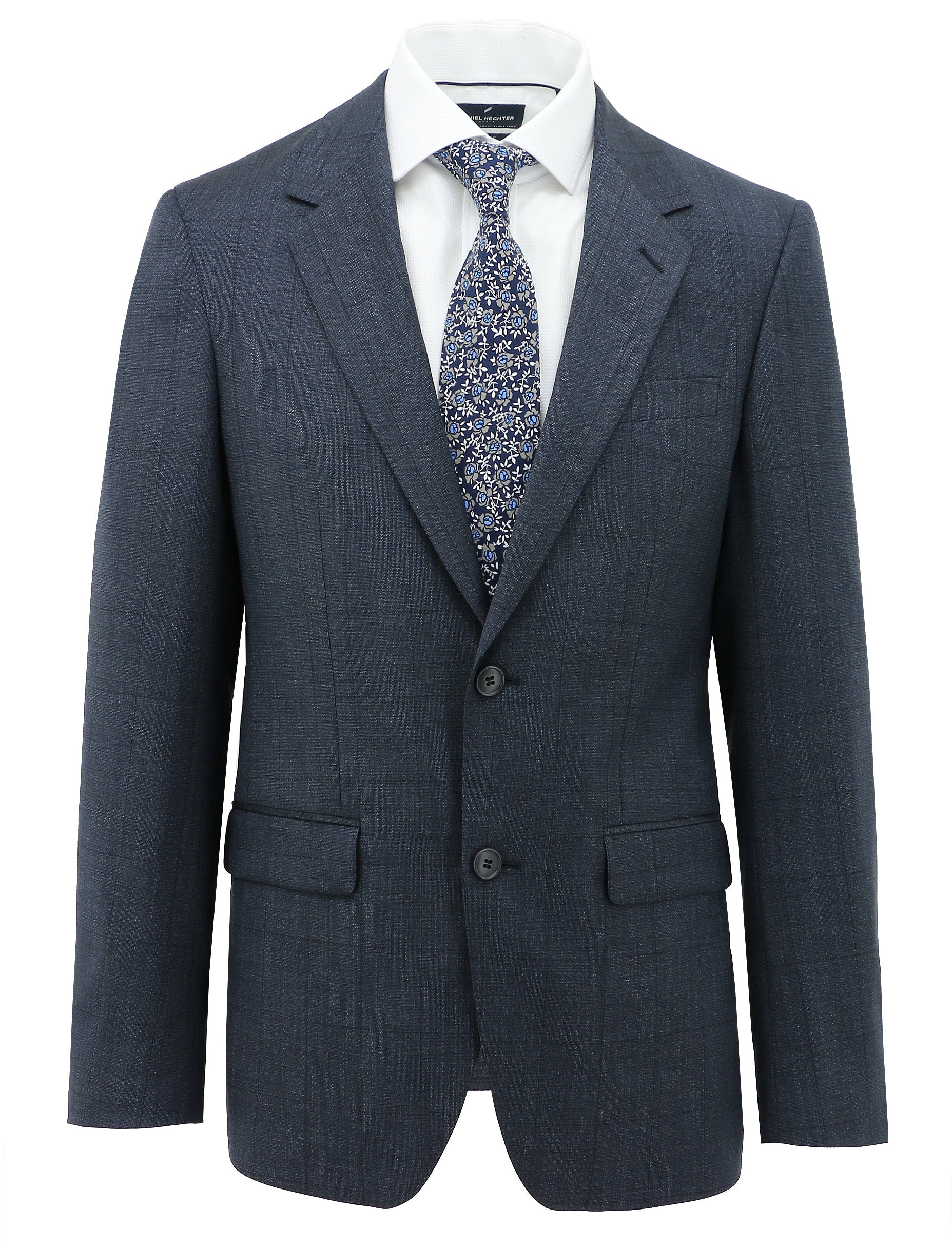Ritchie 107 Navy Wool Stretch Suit Jacket