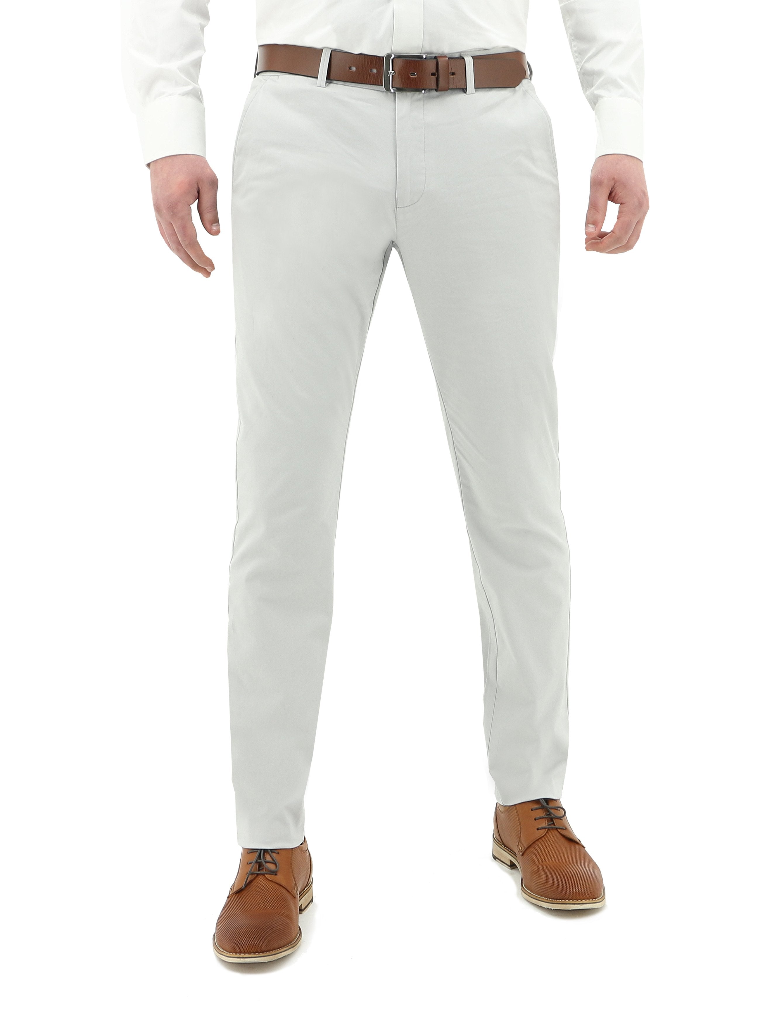 Light Grey 490 Slim Chino