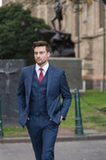 Luke 101 Blue Wool Waistcoat